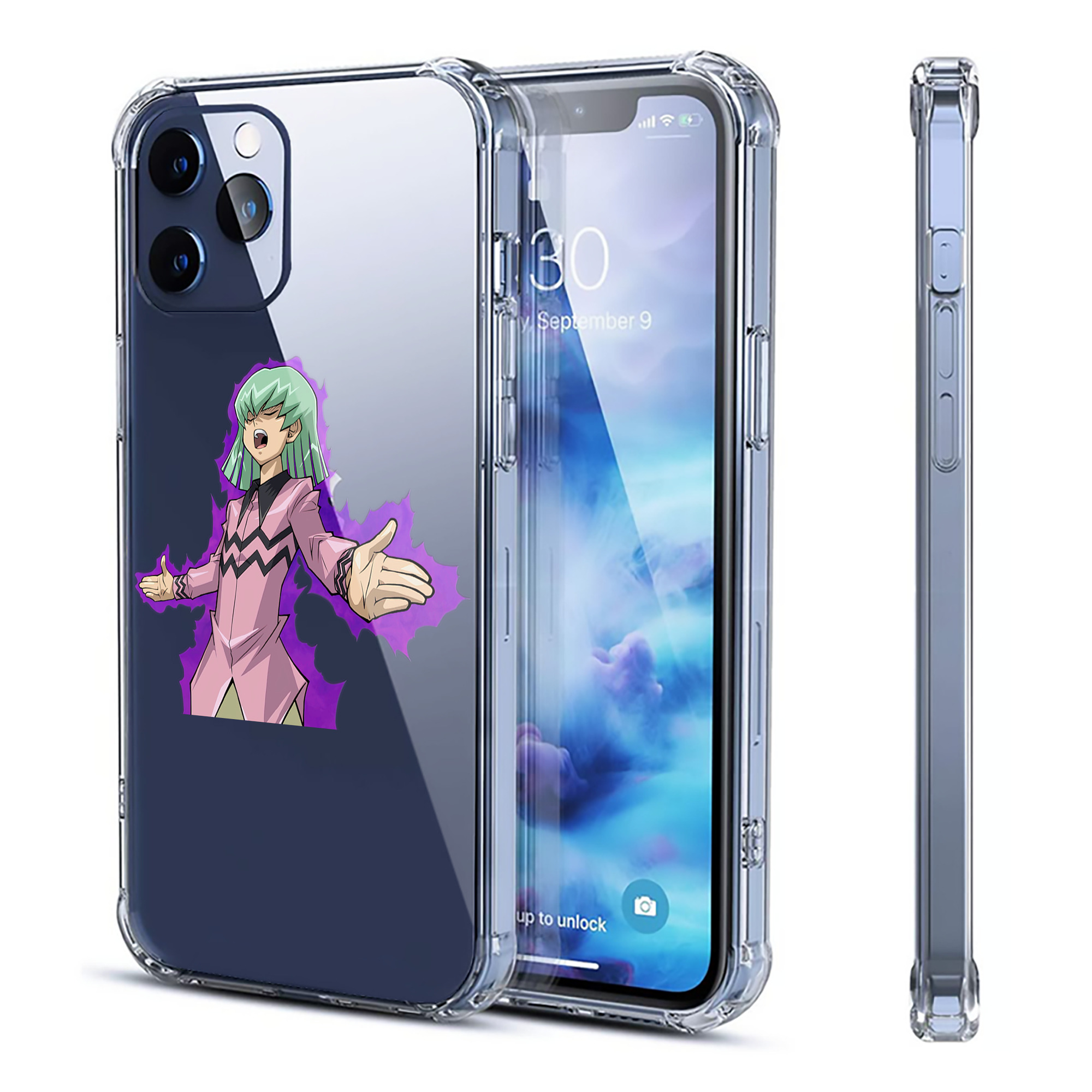 （画像用） 遊☆戯☆王 Yu-Gi-Oh! 【iPhone 12シリーズ対応】透明スマホケース（クリアソフトケース）